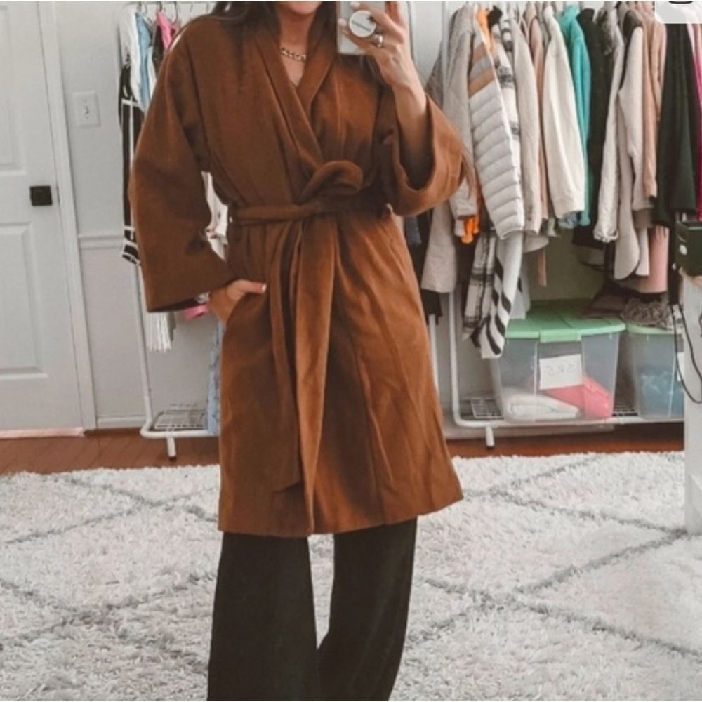 Worthington Tan Trench Coat with Belt